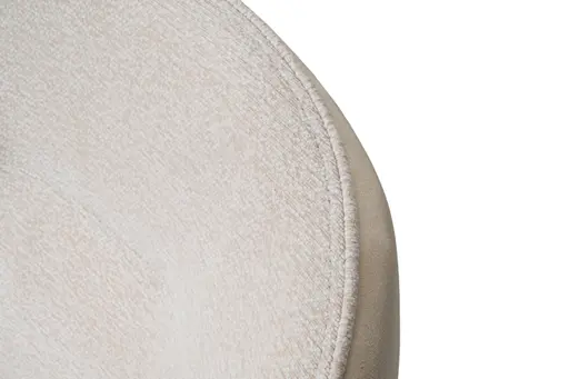 Stuhl MERRITH - drehbar, Stoff, Creme