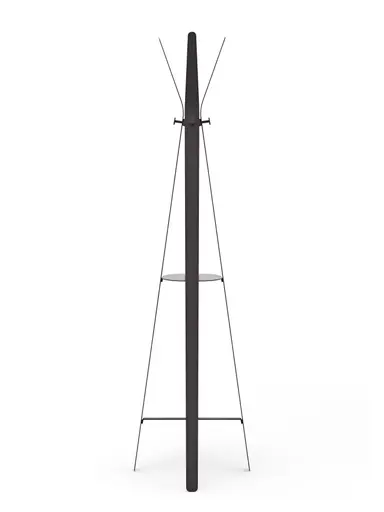 Garderobenständer Signe - Lack, Schwarz