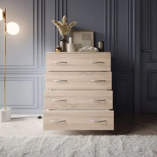 Kommode - B ca. 74 cm, Sonoma Eiche Nachbildung