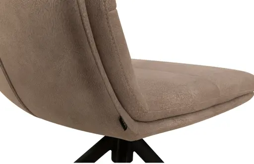 Stuhl - drehbar, Stoff, Taupe