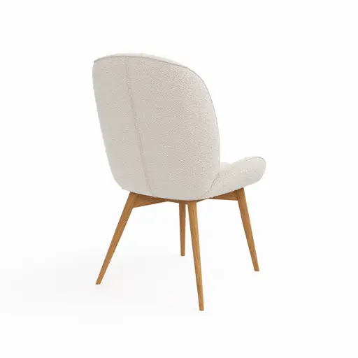 Stuhl Alara - Stoff, Weiß