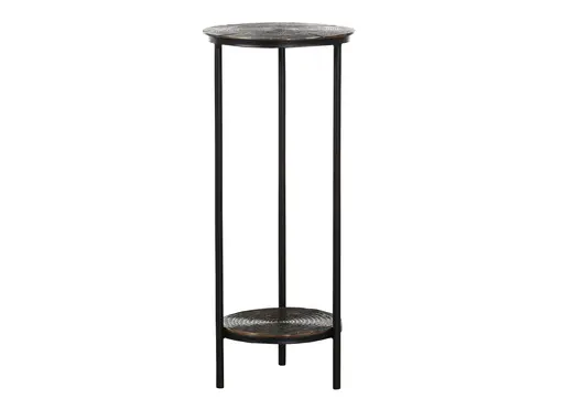 Beistelltisch Cicero - D. ca. 31 cm, Metall, Schwarz