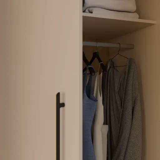  Drehtürenschrank FATHIE- B ca. 206 cm, Sand, Eiche Dekor