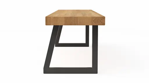 Holzbank Clifton - Breite ca. 180cm, Zerreiche massiv, natur