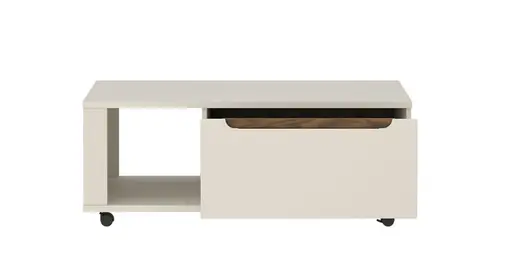 Couchtisch - LB ca. 110x65 cm, Kaschmir, Nussbaum Nachbildung