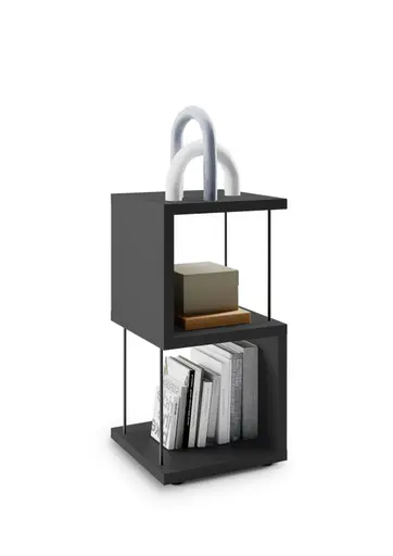 Regal - B ca. 33 cm, Schwarzstahl