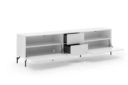 Lowboard Edge - Lack, Weiß