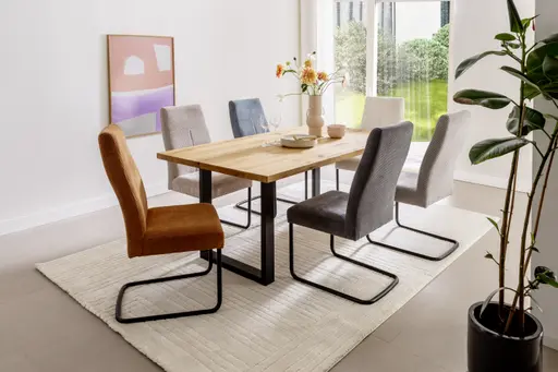 Freischwinger - Stoff, Anthrazit