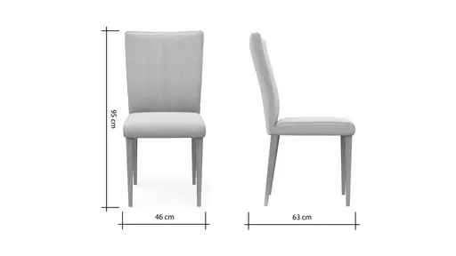 Stuhl Cosyra - Stoff, Beige