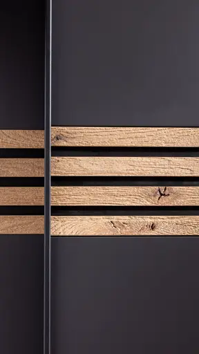 Schwebetürenschrank Viana - BHT ca. 300x230x68 cm, Anthrazit