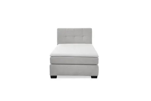 Boxspringbett JILA- Ligefläche ca. 120x200 cm, Stoff, Beige