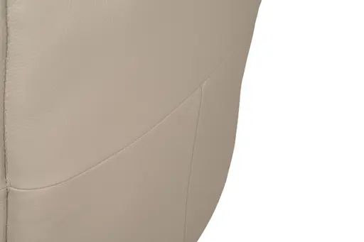 Armlehnstuhl MARCELLA - drehbar, Leder, Latte