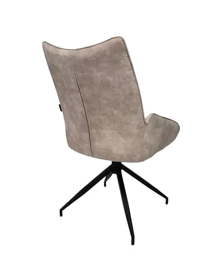 Stuhl MAUREEN - drehbar, Stoff, Creme