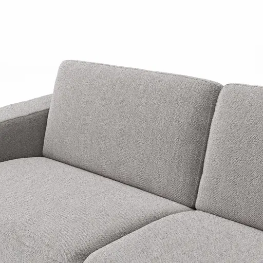 Sofa Nuoro - 3-Sitzer inkl. Schlaffunktion, Stoff, Grau