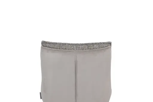 Barhocker MANDY - höhenverstellbar, Stoff, Graubeige