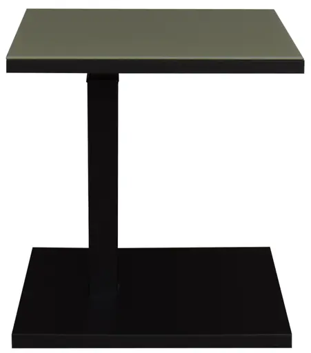 Beistelltisch - höhenverstellbar, LB ca. 45x35 cm, Olivgrün, Schwarz