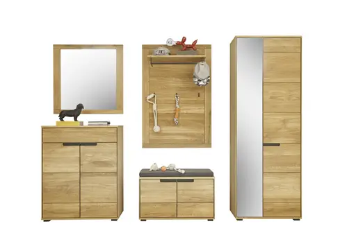 Garderobenbank- Eiche, Massiv