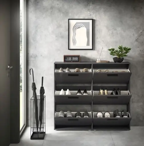 Schuhkipper - B ca. 116 cm, Anthrazit