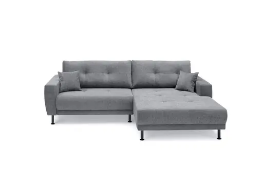 Ecksofa - 2-Sitzer, Ecke rechts inkl. motorischer Sitzvorzug, Stoff, Anthrazit