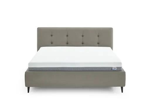 Polsterbett - Líegefläche ca. 180x200 cm, Stoff, Mandel