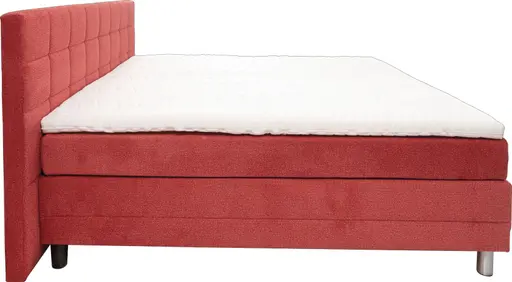  Boxspringbett - Liegefläche ca. 180x200 cm, Stoff, Rot