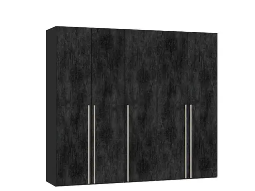 Drehtürenschrank JOIN IT- B ca. 252 cm., Schwarz, Graphit