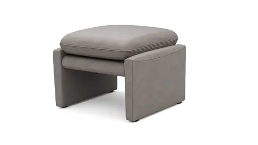Hocker Tenero - inkl. Sitzhöhe verstellbar, Stoff, Grau