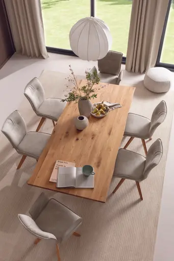 Esstisch Nayara - LB ca. 220x100 cm, Münsterland-Eiche massiv, geölt