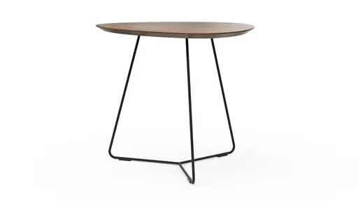 Ecktisch Fano - LBH ca. 59x50x50 cm, HPL Bronzefarben