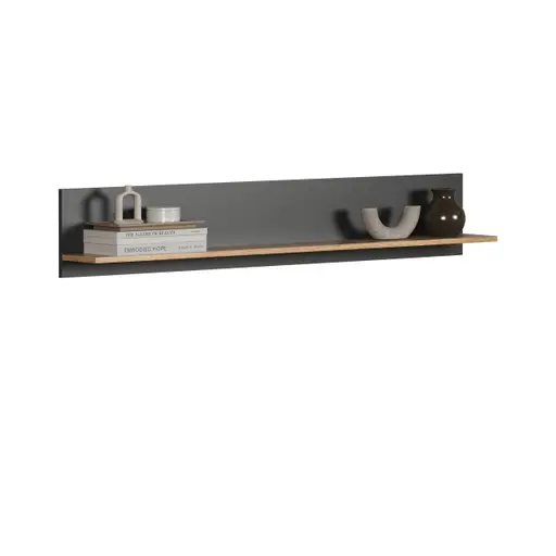 Wandboard - Anthrazit, Eiche Coast Evoke Nachbildung