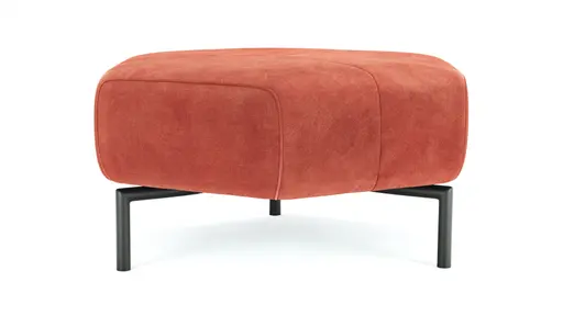 Hocker Franz - Stoff, Pfirsich