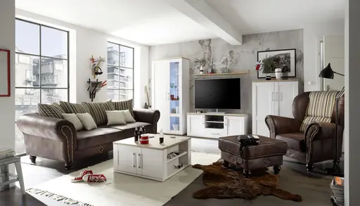 Couchtisch - LB ca. 80x80 cm, Weiß