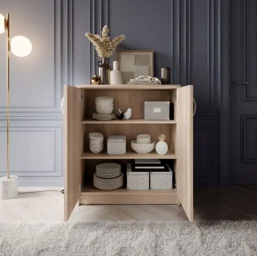 Kommode - B ca. 74 cm, Sonoma Eiche Nachbildung