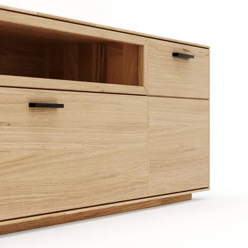 Lowboard Estana - Eiche massiv, legno