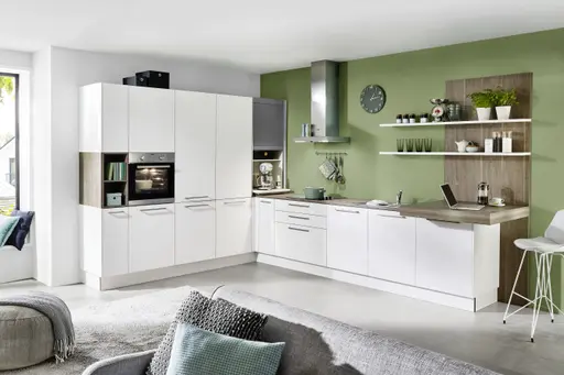 Winkelküche 43.180_7_421, Weiß Softmatt