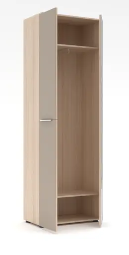 Garderobe - inkl. Sitzkissen, Riva Eiche Nachbildung, Kaschmir