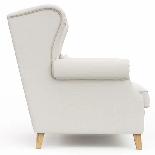 Sessel Mapleton - Stoff, Creme