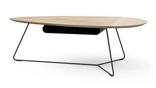 Couchtisch Fano - LBH ca. 121x75x38 cm, Eiche natur, Furnier