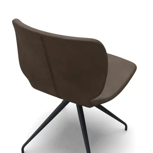 Stuhl Saltino - Leder, Dunkelbraun