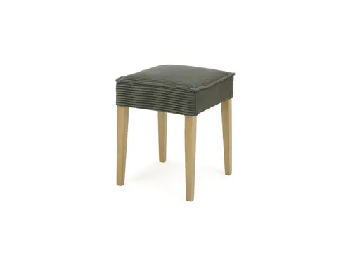 Hocker  SITTING TOGETHER_L- Stoff, Olive, Eiche Natur
