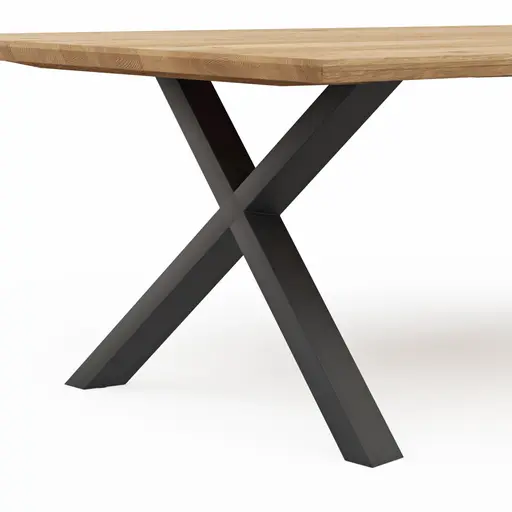 Esstisch Flore - LB ca. 240x120 cm, Wildeiche massiv, natur geölt