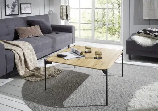 Couchtisch - BHT ca. 80x38x80 cm, Eiche massiv