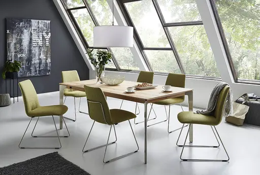 Esstisch -  ausziehbar, LB ca. 290x100 cm, Eiche furniert