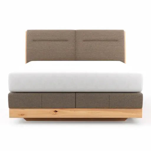 Boxspringbett Alpin Luxe - Liegefläche ca. 160x200 cm, Stoff, Braun