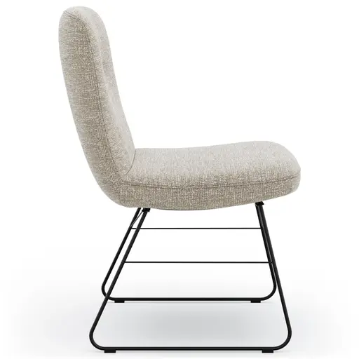 Stuhl Kamari - Stoff, Graubeige