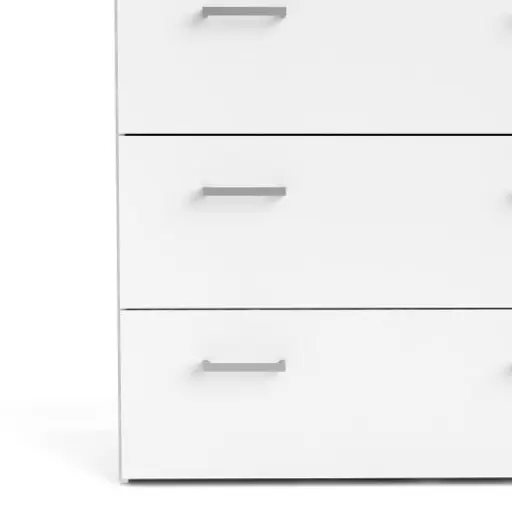 Kommode - B ca. 74 cm, Weiß