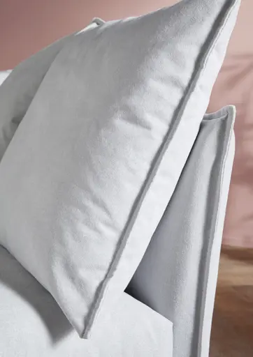 Ecksofa Palazzina - Longchair links, 1,5-sitzer, Stoff, Hellgrau