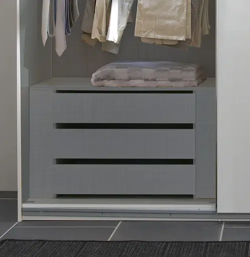 Schubkasteneinsatz- B ca. 96 cm, Grau