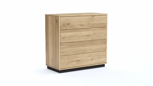 Schubkasten Williston - Korpus Wildeiche bianco / Front sandgestrahlt