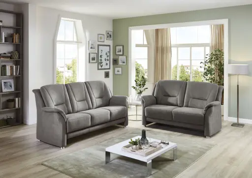 Sofa - 3-Sitzer, Stoff, Grau